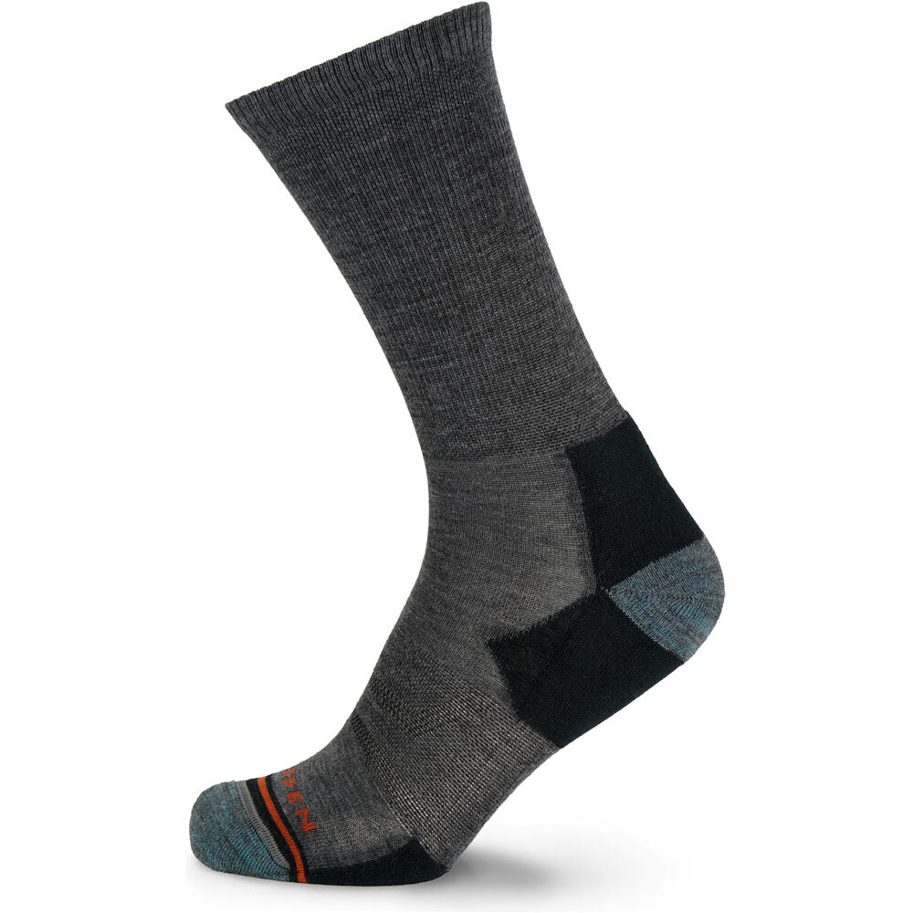 Lorpen calcetines montaña MHLCM MERINO HIKE LIGHT CREW M GR vista frontal
