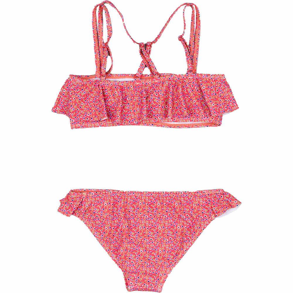 Losan bañador playa niña BIKINI FLOWERS RETRO vista trasera