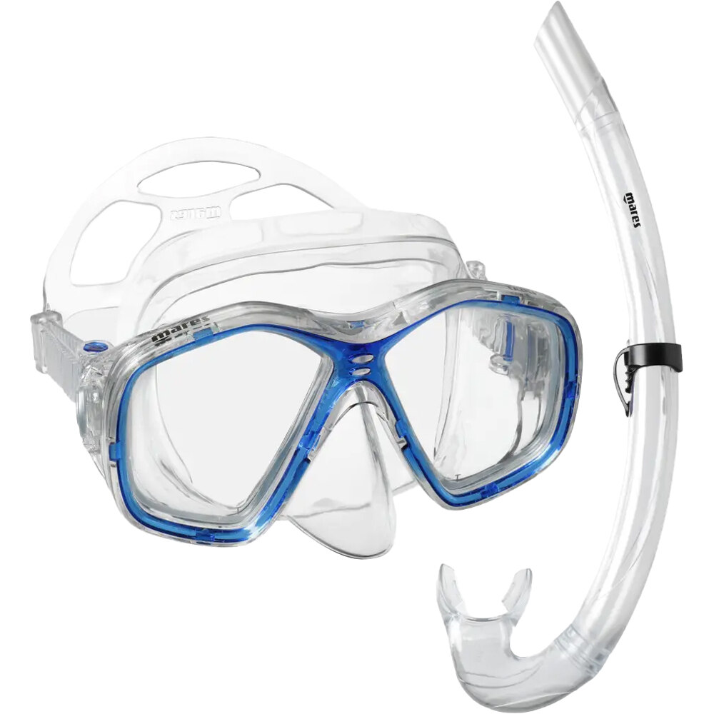 Mares kit gafas y tubo snorkel Combo TAPU vista frontal