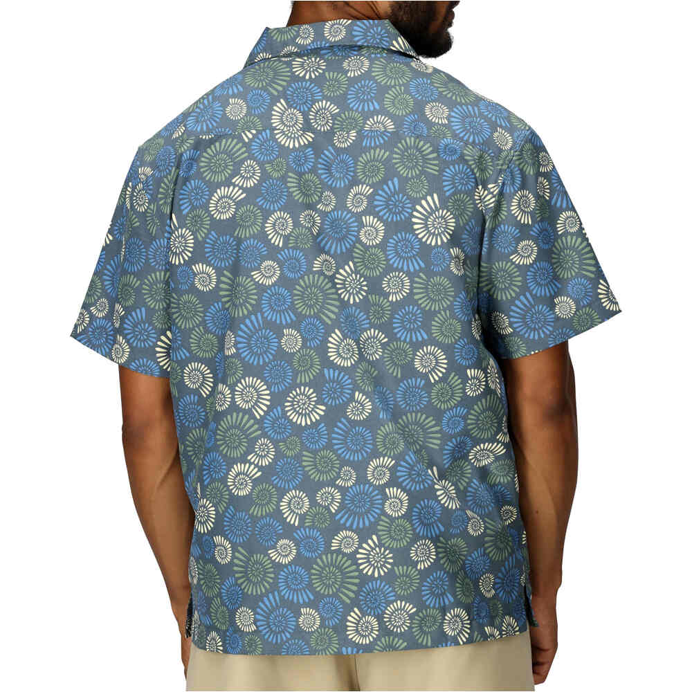 Marmot camisa montaña manga corta hombre AirExchange SolarShield Camp Novelty SS Shirt vista trasera