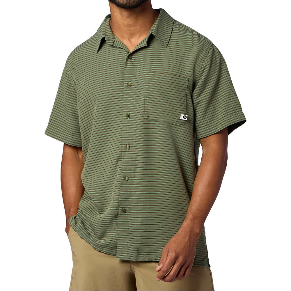 Marmot camisa montaña manga corta hombre Eldridge Novelty Classic SS vista frontal