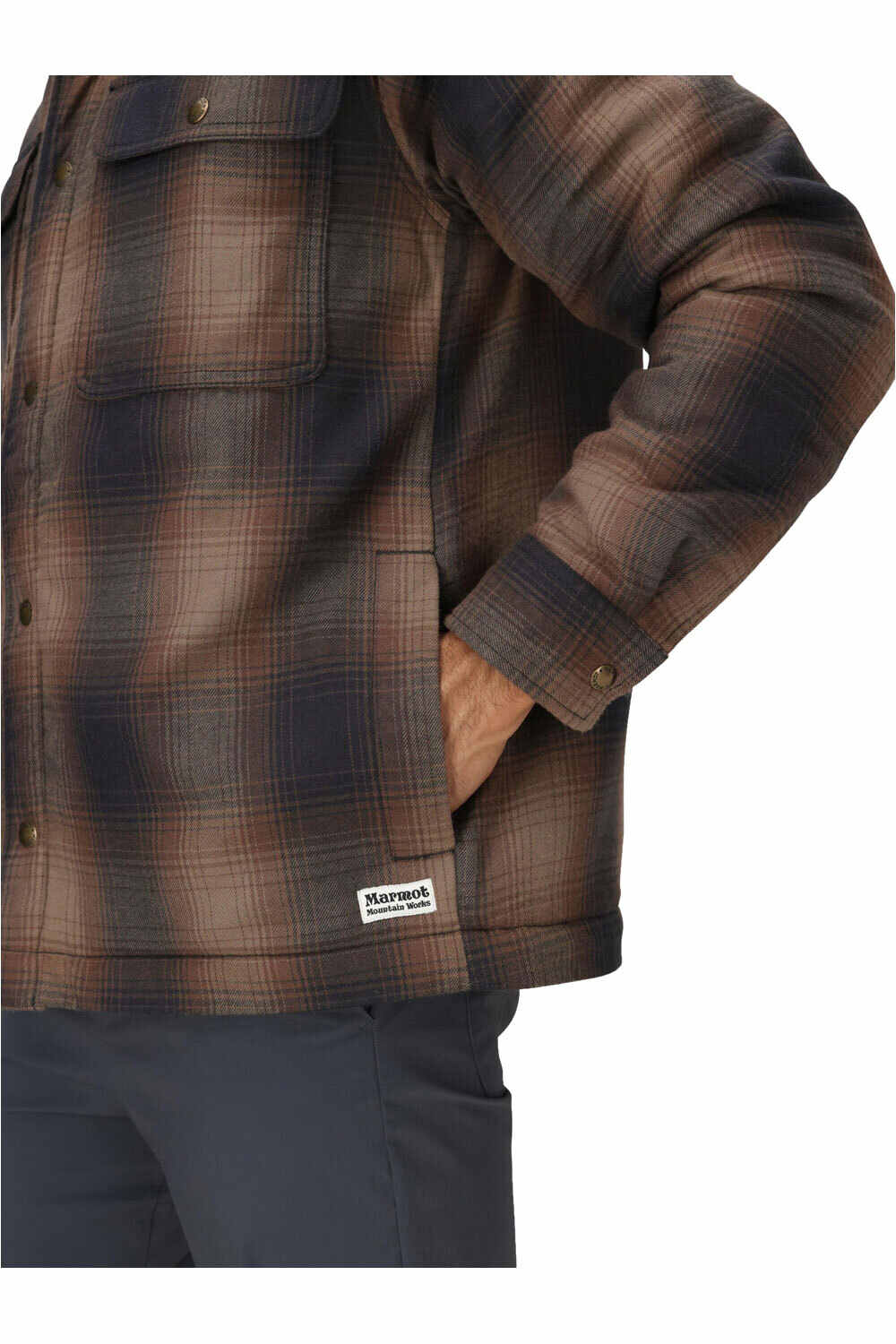 Marmot camisa montaña manga larga hombre Ridgefield Sherpa Flannel Shirt Jacket 03