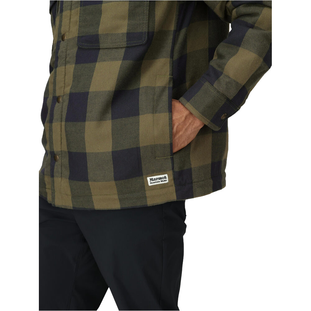 Marmot camisa montaña manga larga hombre Ridgefield Sherpa Flannel Shirt Jacket 03