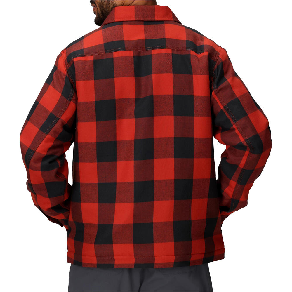 Marmot camisa montaña manga larga hombre Ridgefield Sherpa Flannel Shirt Jacket vista trasera