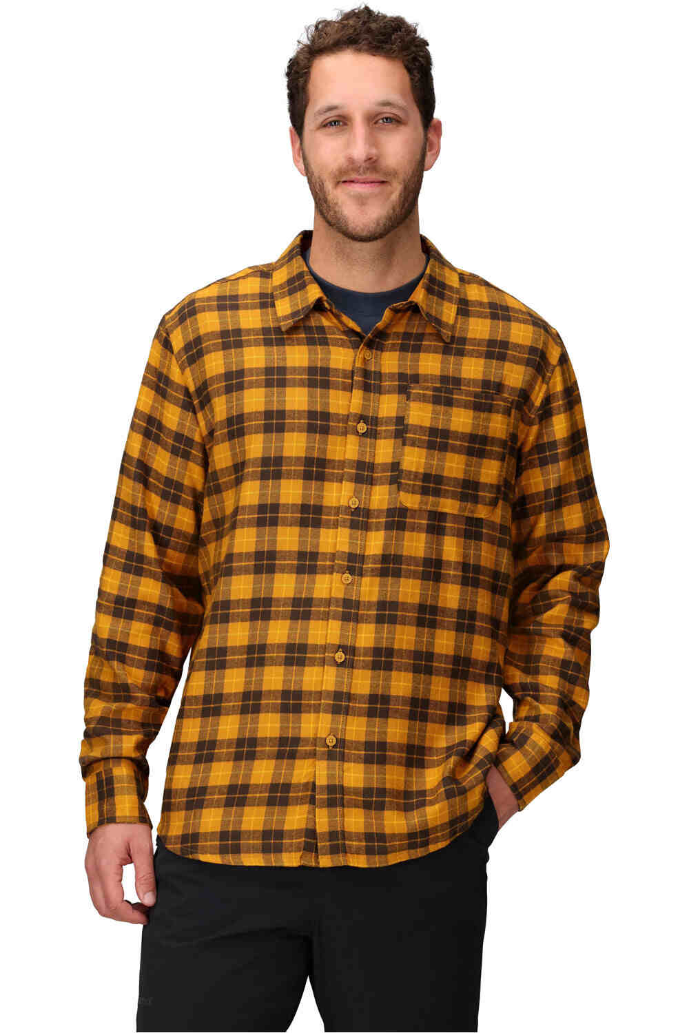 Marmot camisa montaña manga larga hombre Rsuh Creek Lightweight Flannel LS vista frontal