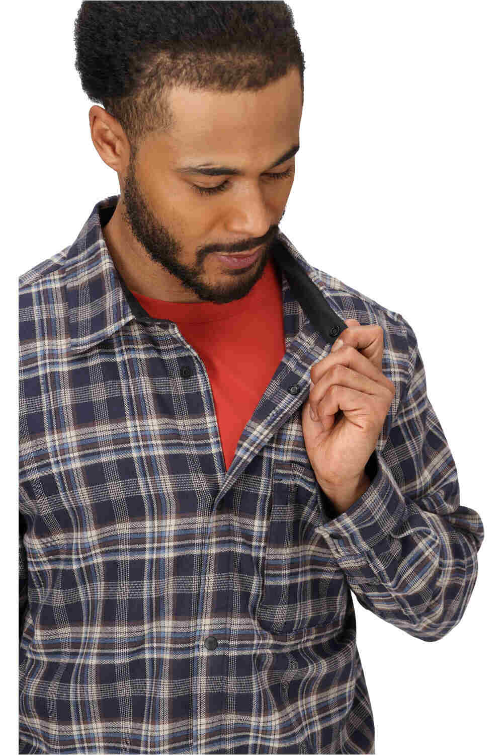 Marmot camisa montaña manga larga hombre Stonepeak Lightweight Performance Flannel LS vista detalle