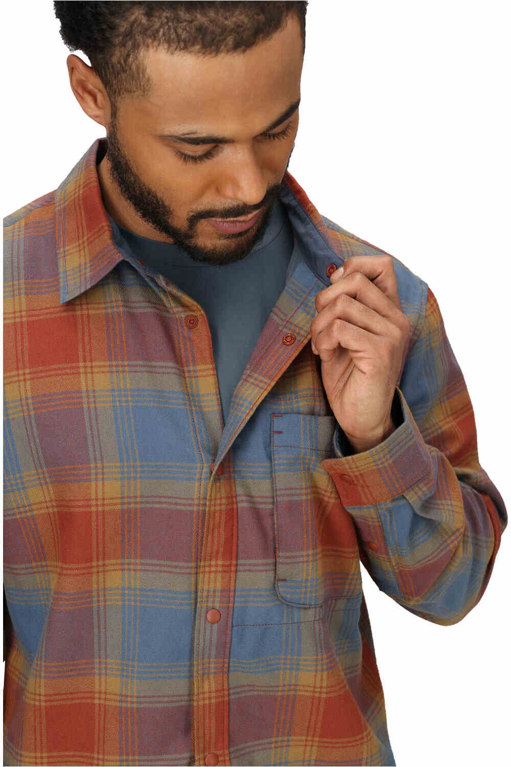 Marmot camisa montaña manga larga hombre Stonepeak Lightweight Performance Flannel LS vista detalle