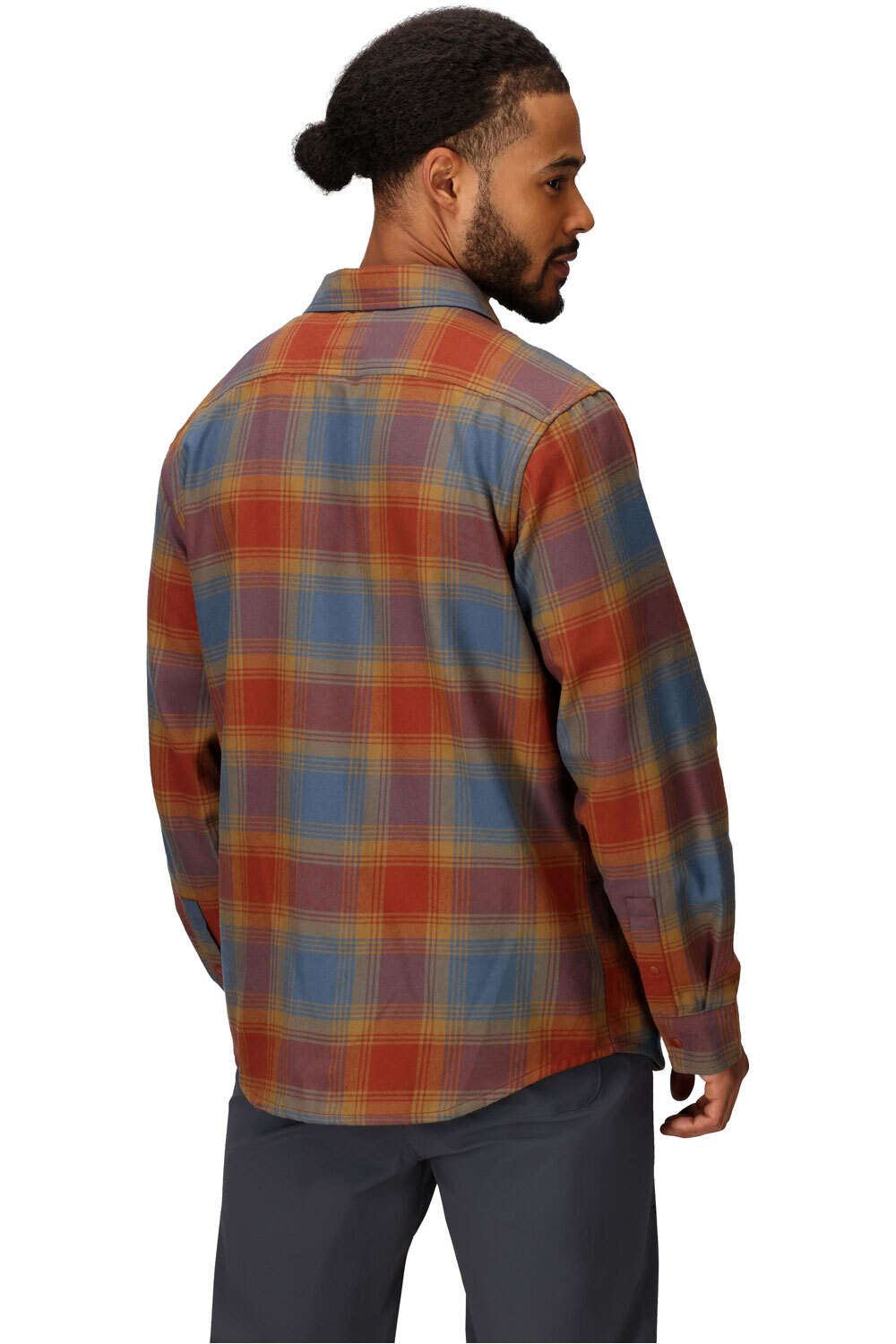 Marmot camisa montaña manga larga hombre Stonepeak Lightweight Performance Flannel LS vista trasera