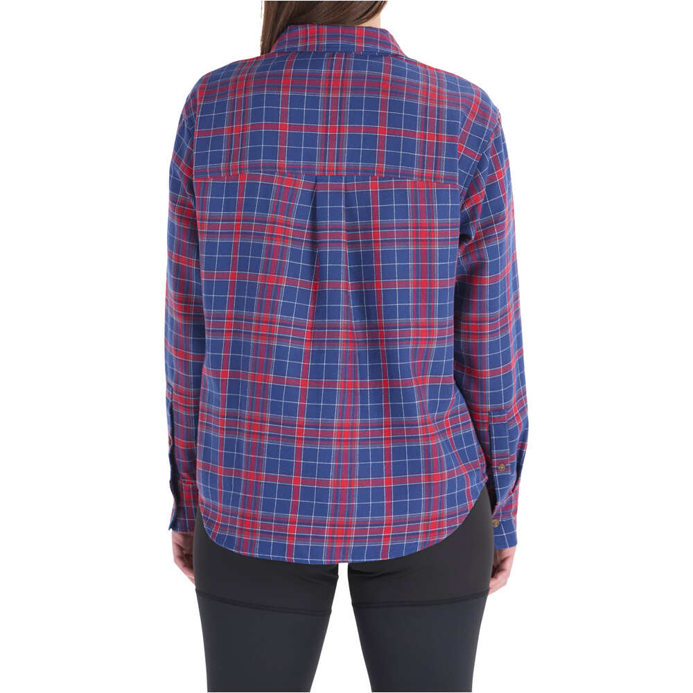 Marmot camisa montaña manga larga mujer Wm's Fairfax Novelty Lightweight Flannel LS vista trasera