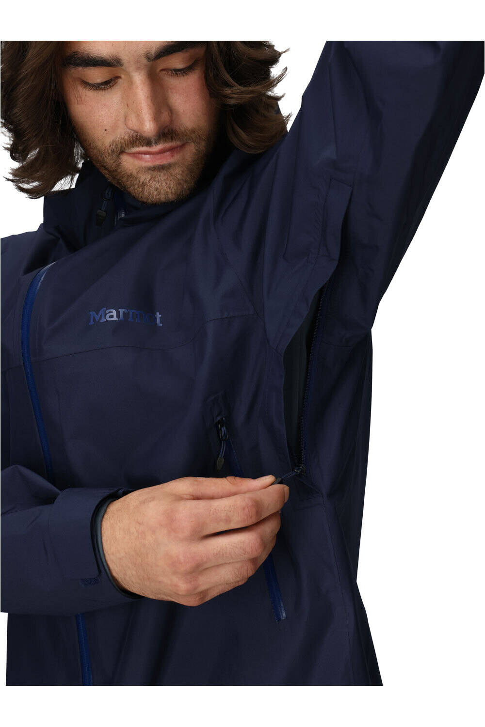 Marmot chaqueta impermeable hombre Minimalist Pertex Jacket vista detalle