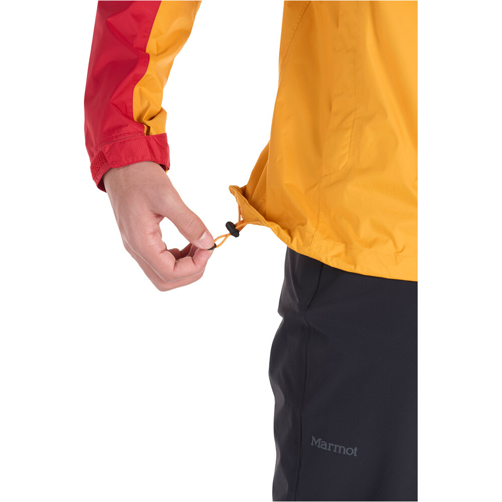 Marmot chaqueta impermeable hombre PreCip Eco Jacket vista detalle