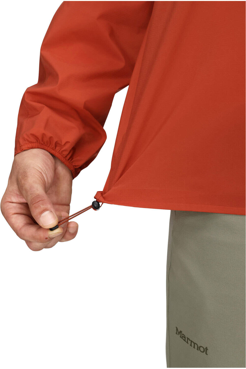 Marmot chaqueta impermeable hombre Superalloy Bio Rain Jacket vista detalle