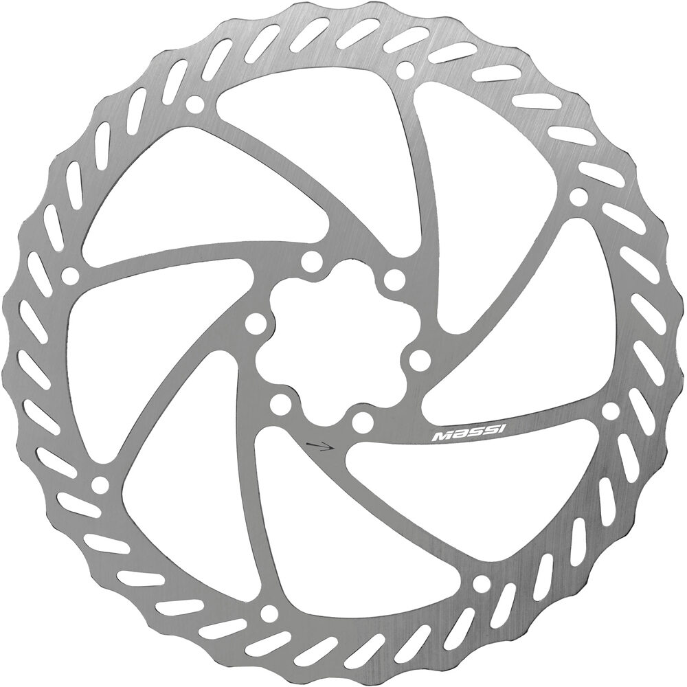 Massi pastillas discos y accesorios freno DISCO 180MM 6STD MASSI C/TORNILLOS vista frontal