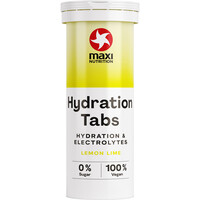 Maxi Nutrition Tabletas Hydration Tabs Lemon Lime, 10 tabletas vista frontal
