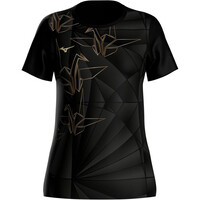 Mizuno camiseta entrenamiento manga corta mujer Active DryAeroFlow Graphic Short Sleeve Tee vista frontal
