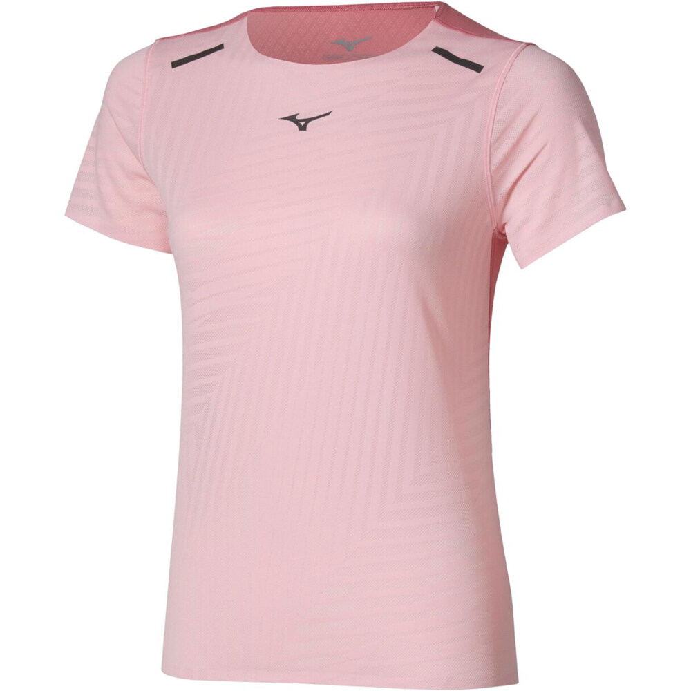 Mizuno camiseta entrenamiento manga corta mujer Tech Light Short Sleeve Tee vista frontal