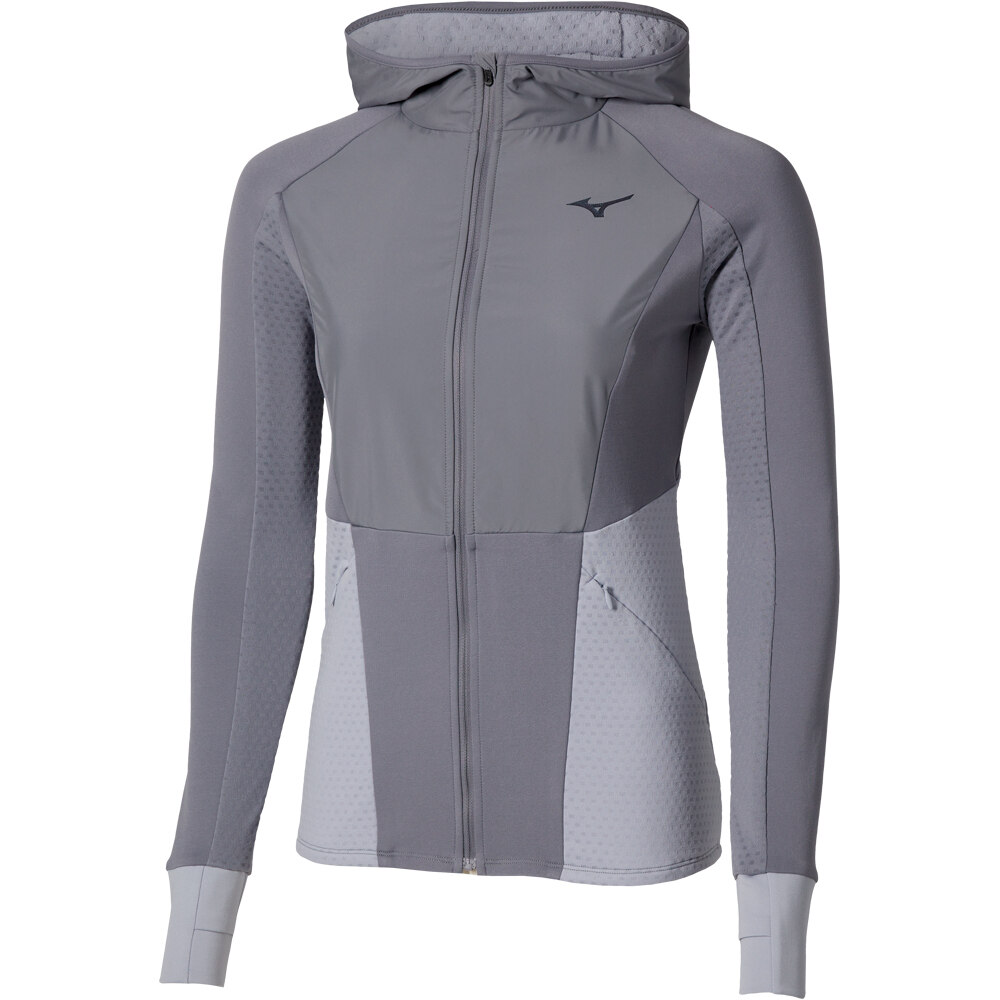 Mizuno camiseta técnica manga larga mujer Active Warm Hybrid FZ Hd LS vista detalle