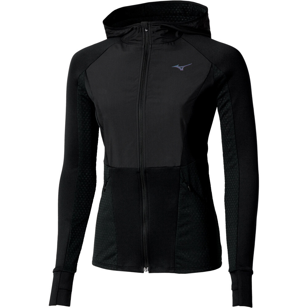 Mizuno camiseta técnica manga larga mujer Active Warm Hybrid FZ Hd LS vista frontal