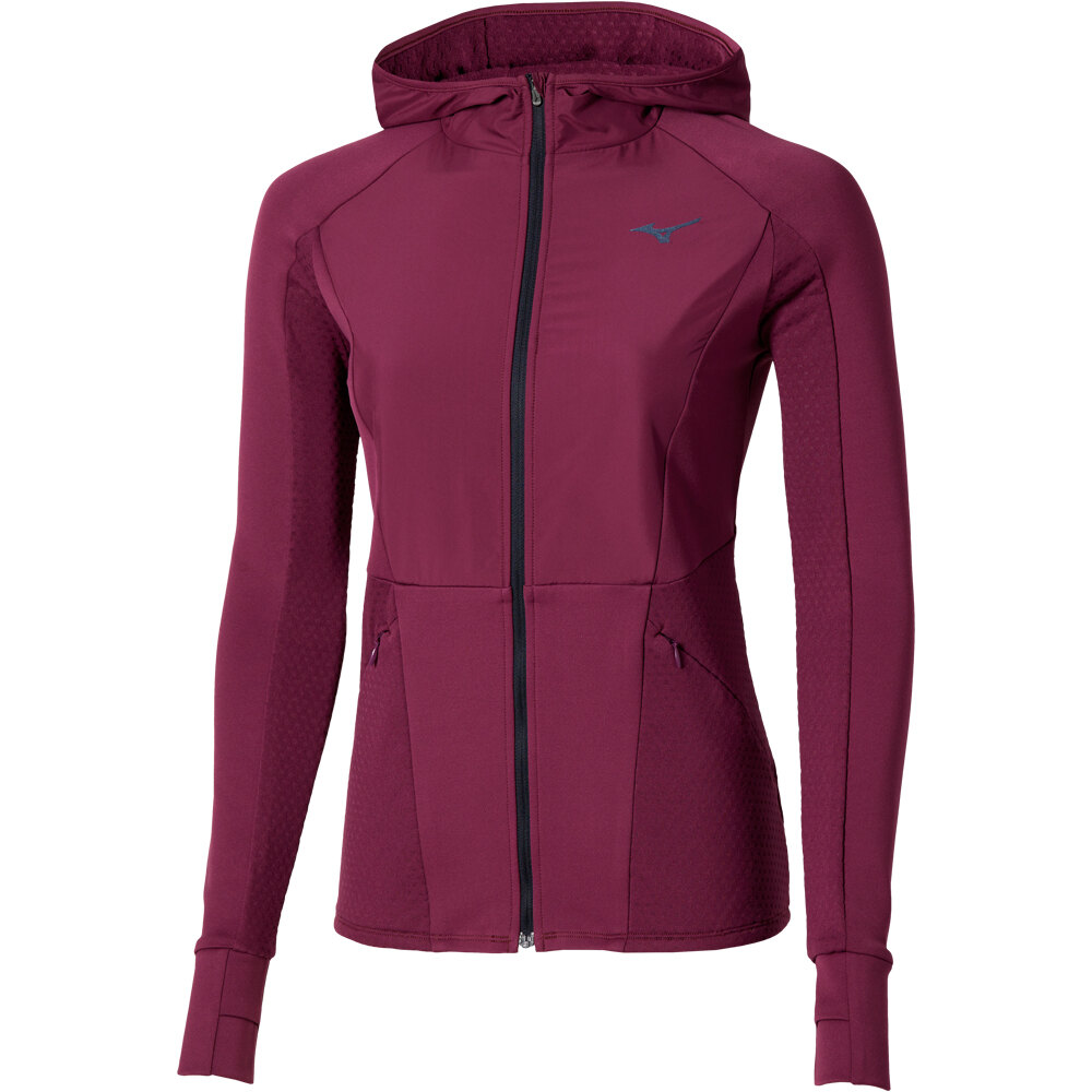 Mizuno camiseta técnica manga larga mujer Active Warm Hybrid FZ Hd LS vista frontal