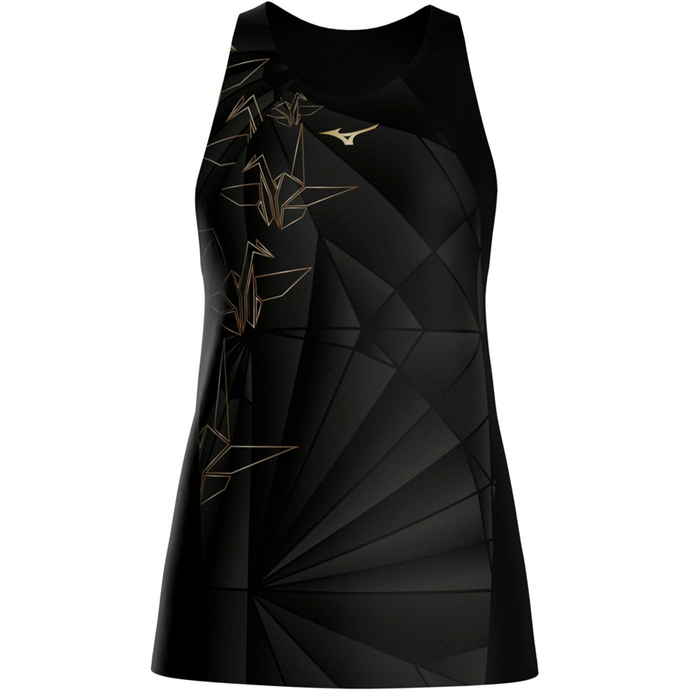 Mizuno camiseta técnica tirantes mujer Active DryAeroFlow Graphic Tank Top vista detalle