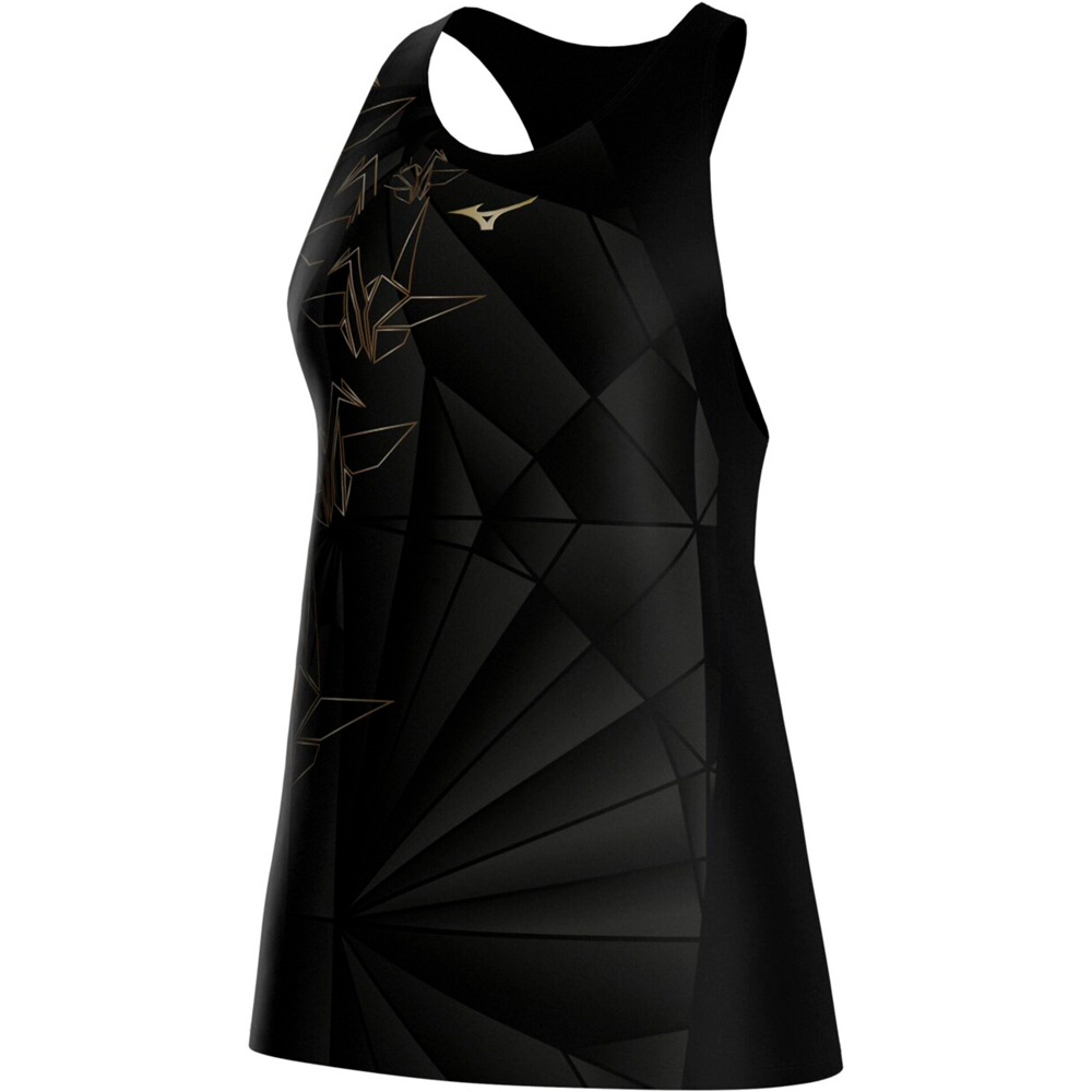 Mizuno camiseta técnica tirantes mujer Active DryAeroFlow Graphic Tank Top vista frontal