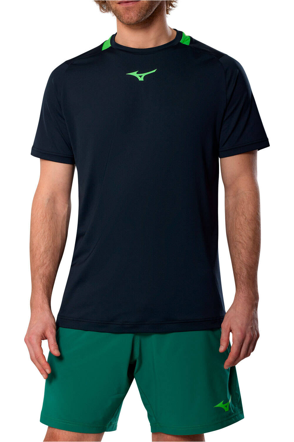 Mizuno camiseta tenis manga corta hombre Tee vista frontal