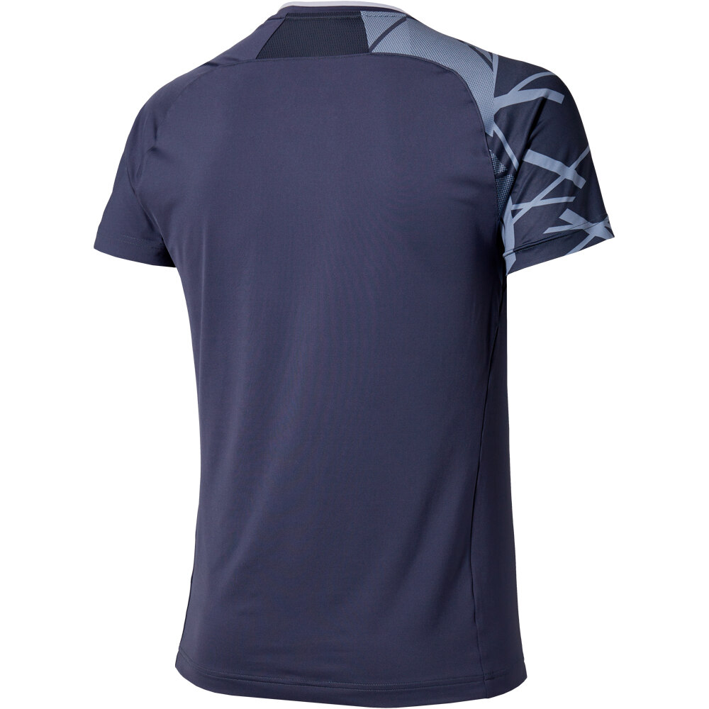 Mizuno camiseta tenis manga corta hombre TENNIS SHADOW GRAPHIC S/L TEE vista trasera