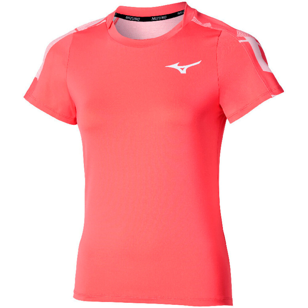 Mizuno camiseta tenis manga corta mujer TENNIS PRINTED S/SLEEVE TEE W vista frontal