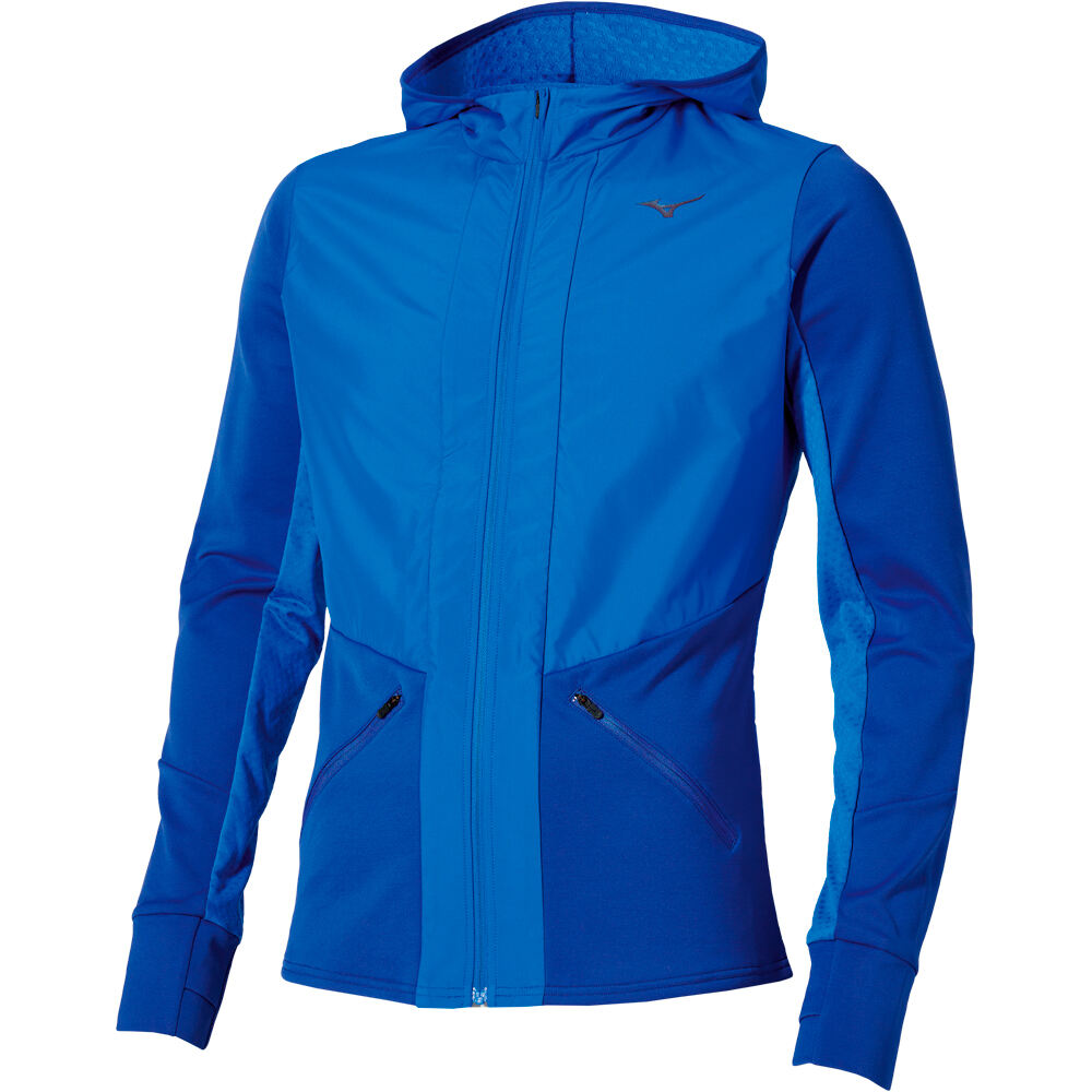 Mizuno CHAQUETA RUNNING HOMBRE Active Warm Hybrid FZ Hd LS vista detalle