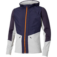 Mizuno CHAQUETA RUNNING HOMBRE Active Warm Hybrid FZ Hd LS vista frontal