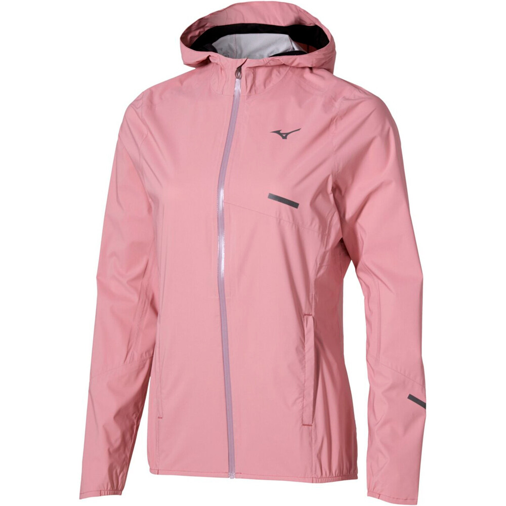 Mizuno CHAQUETA TRAIL RUNNING MUJER Trail Waterproof 20K Hooded Jacket vista frontal