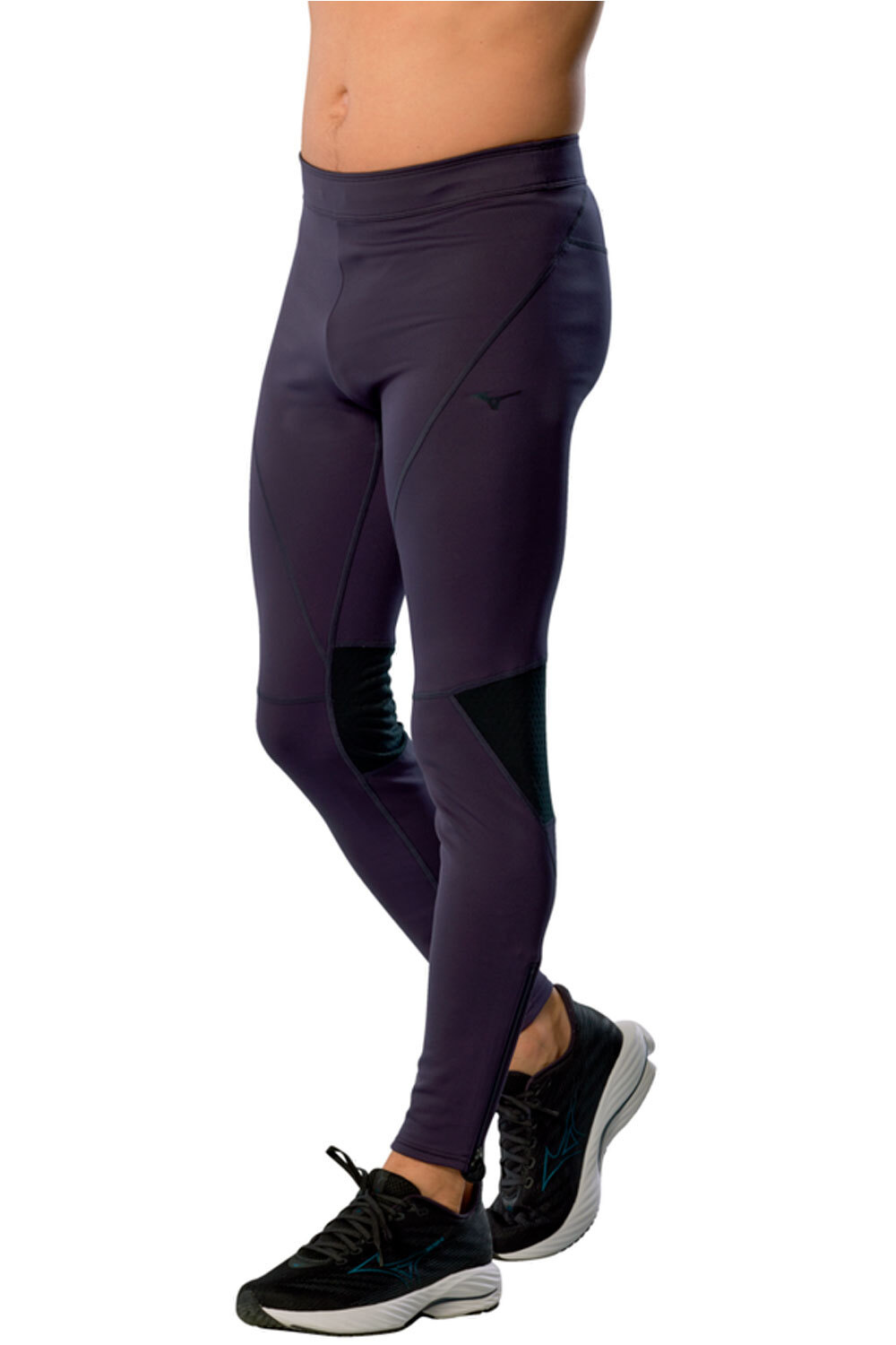 Mizuno malla larga running hombre Active Warmalite Long Tight vista frontal