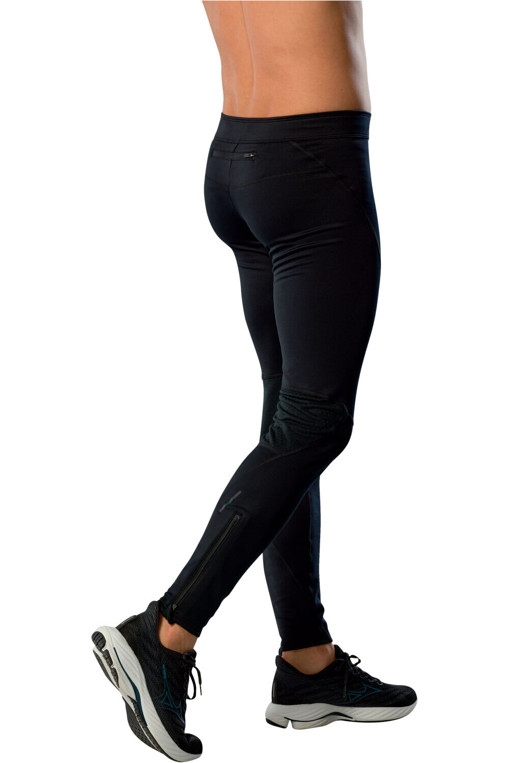 Mizuno malla larga running hombre Active Warmalite Long Tight vista trasera