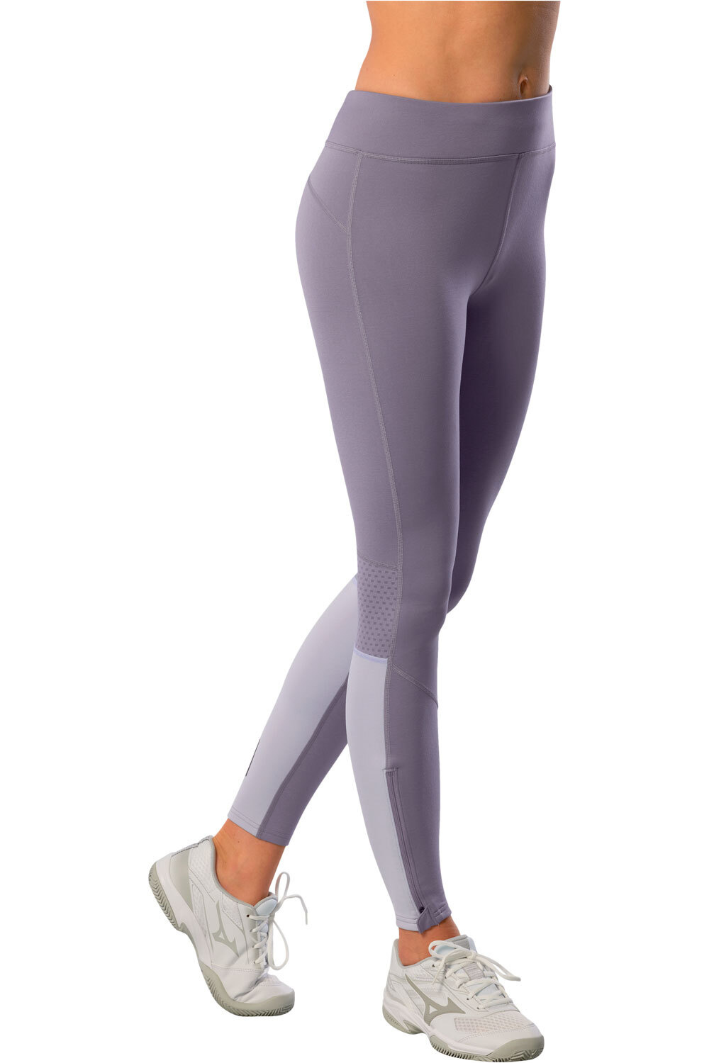 Mizuno malla larga running mujer Active Warmalite Long Tight vista frontal