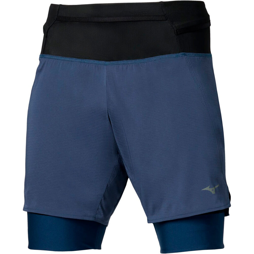 Mizuno pantalón running hombre Trail Multipocket Trail 2in1 Short vista frontal