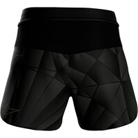 Mizuno pantalón running mujer Active Graphic Multi Pocket 4 Inches Short vista trasera