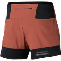 Mizuno pantaloneta técnica hombre Active Alpha 2in1 5.5 Inches Short vista trasera