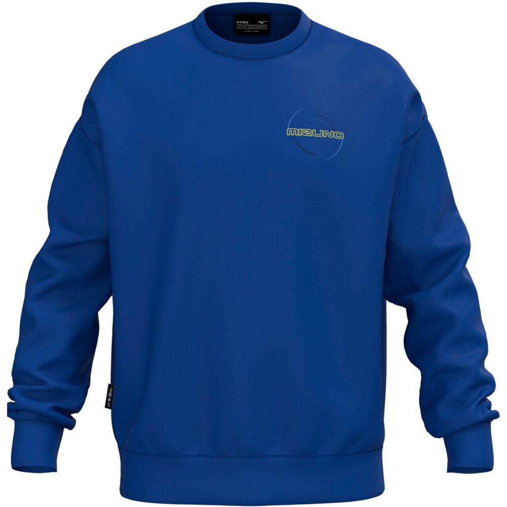 Mizuno sudaderas deportivas hombre Athletic Crew Neck vista frontal