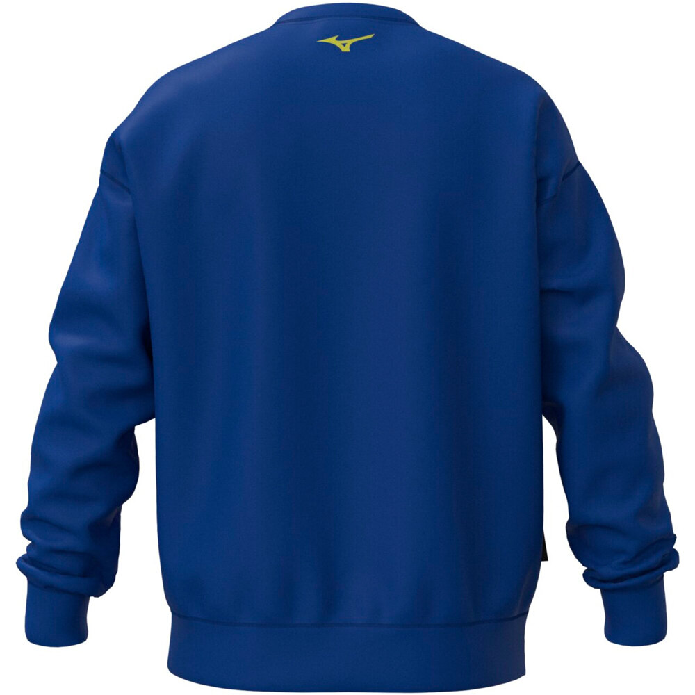 Mizuno sudaderas deportivas hombre Athletic Crew Neck vista trasera