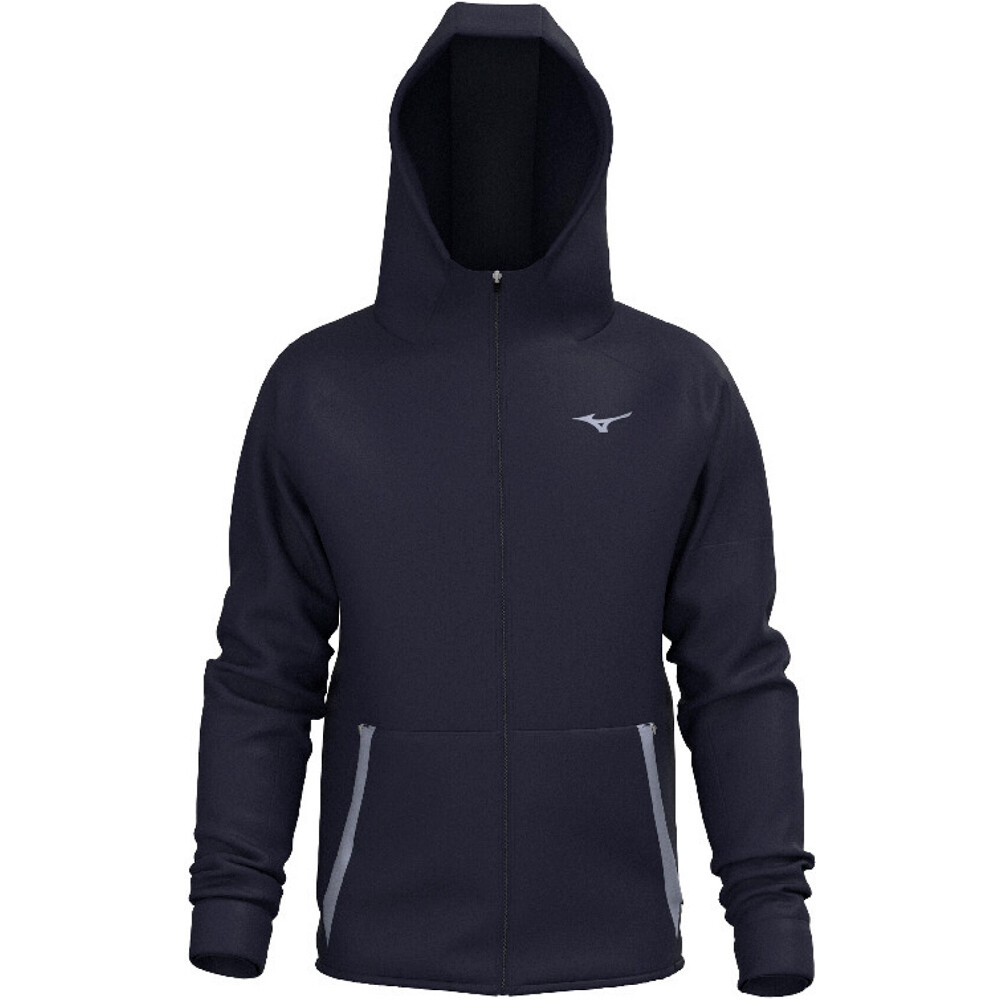 Mizuno sudaderas deportivas hombre Athletics RB Sweat Jacket vista frontal