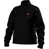 Mizuno sudaderas deportivas mujer Athletic 1/4 Zip top vista detalle