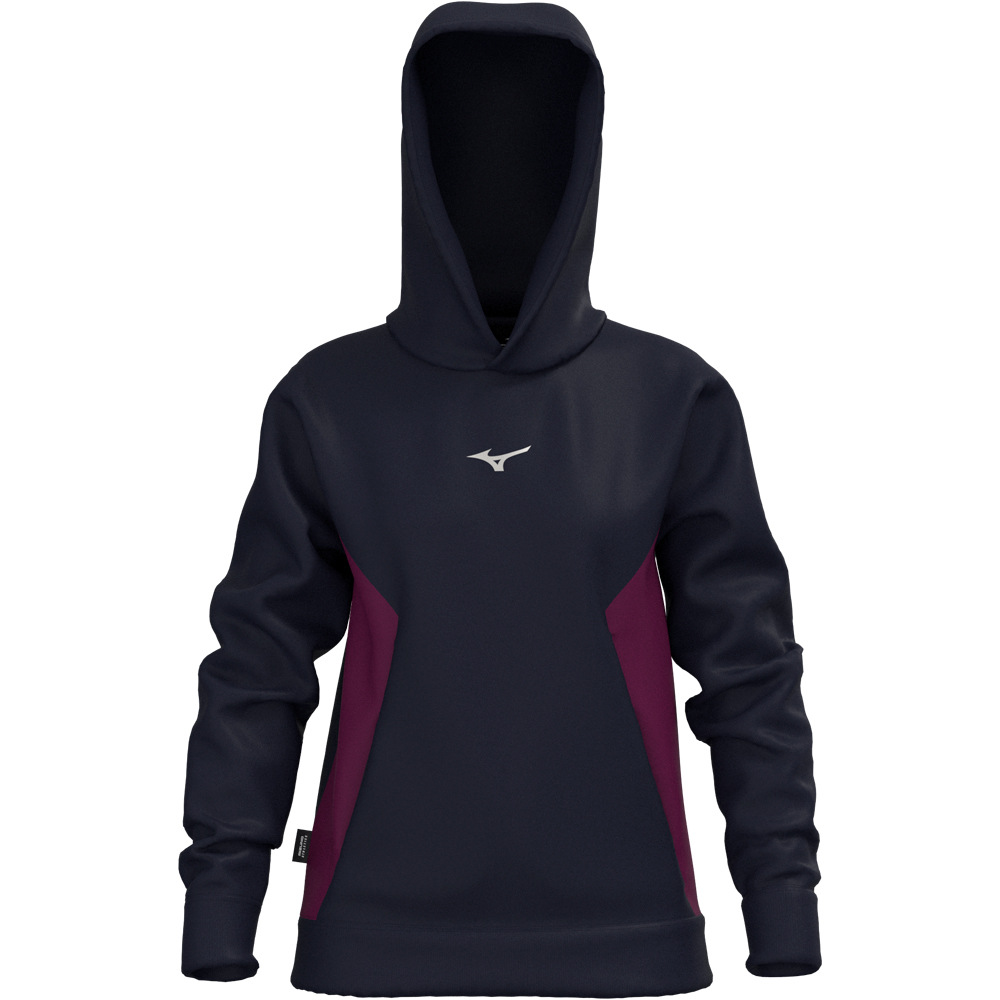 Mizuno sudaderas deportivas mujer Athletics Hoodie vista detalle
