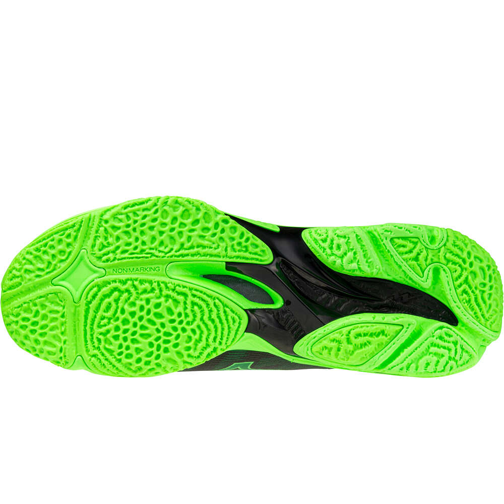 Mizuno zapatilla indoor hombre WAVE LIGHTNING ELITE MID vista trasera