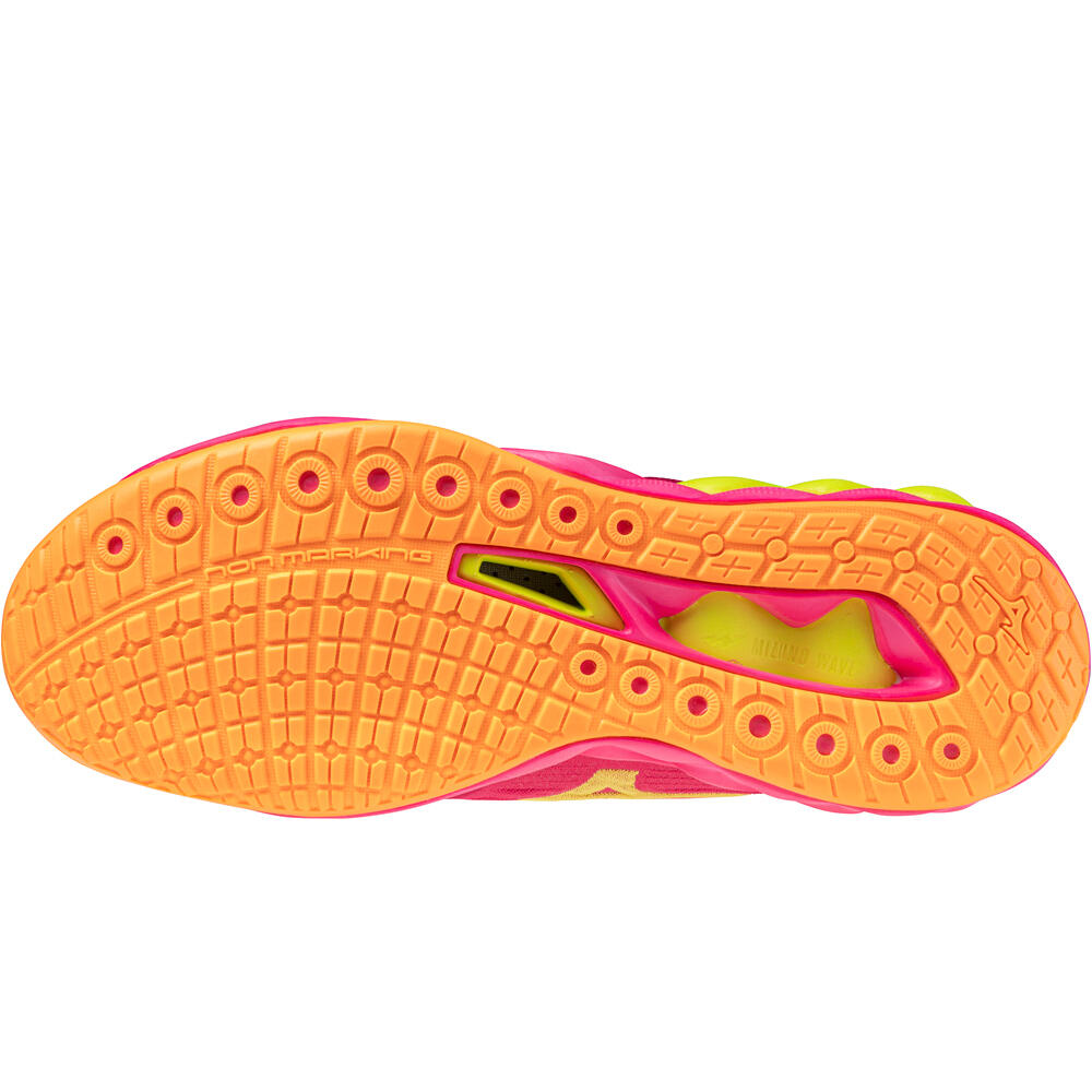 Mizuno zapatilla indoor hombre WAVE LUMINOUS 3 vista trasera