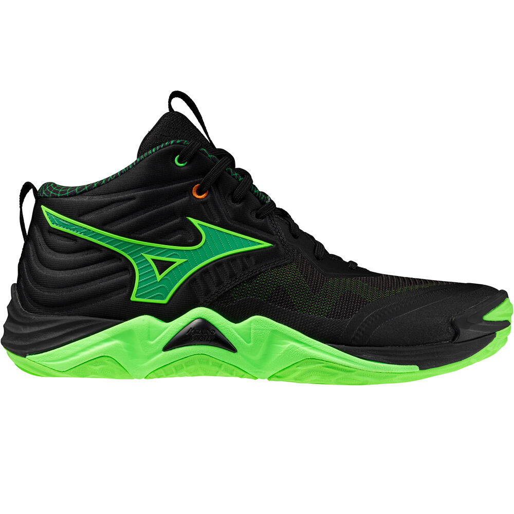 Mizuno zapatilla indoor hombre WAVE MOMENTUM ELITE MID lateral exterior