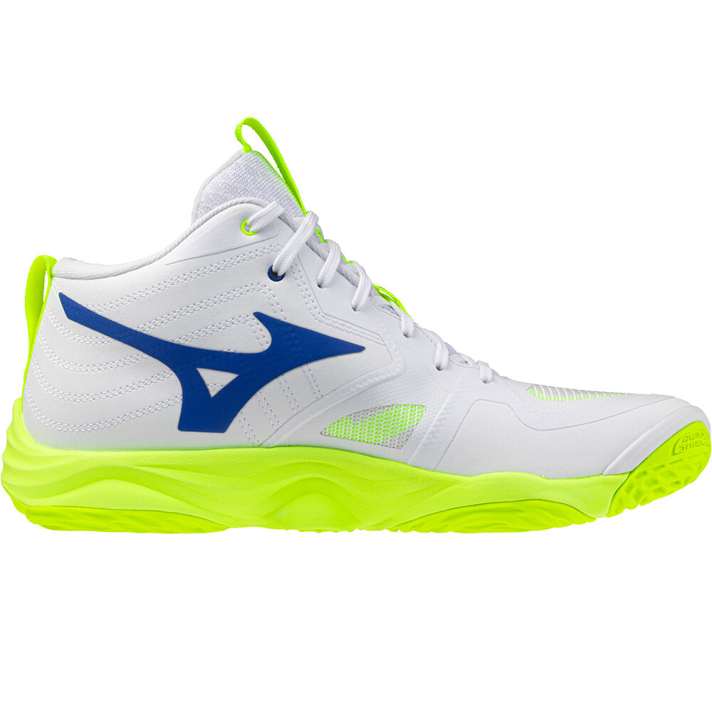 Mizuno zapatilla indoor hombre WAVE MOMENTUM ELITE MID lateral interior