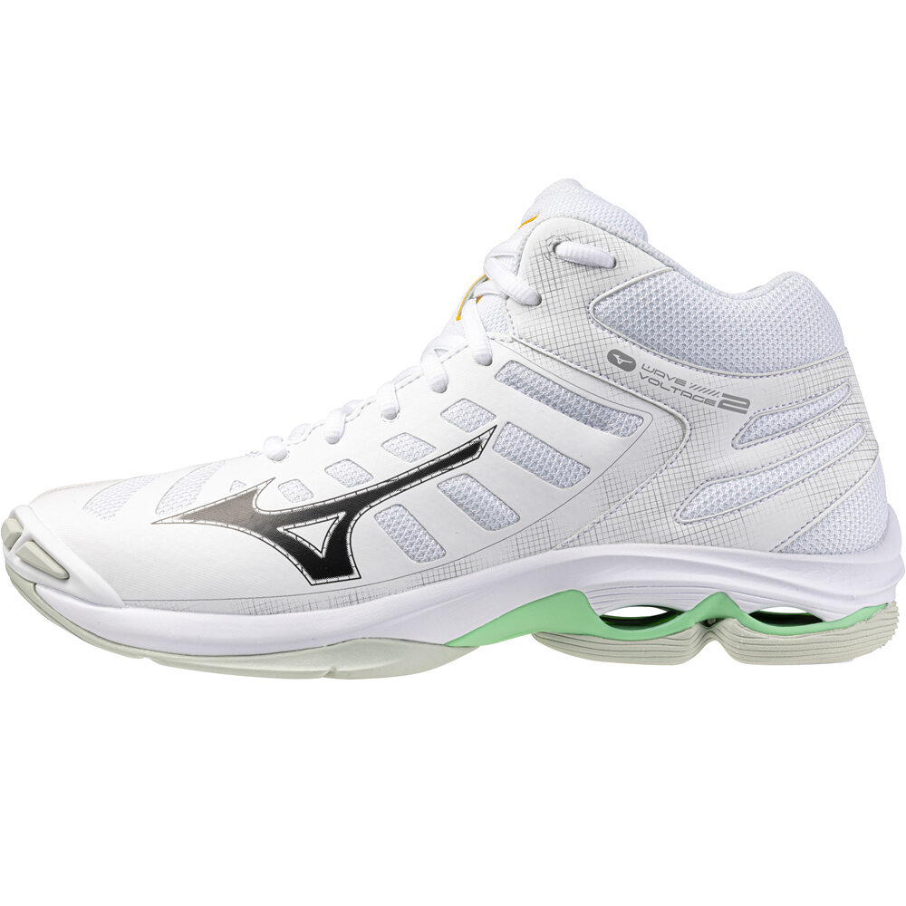 Mizuno zapatilla indoor hombre WAVE VOLTAGE 2 MID lateral exterior