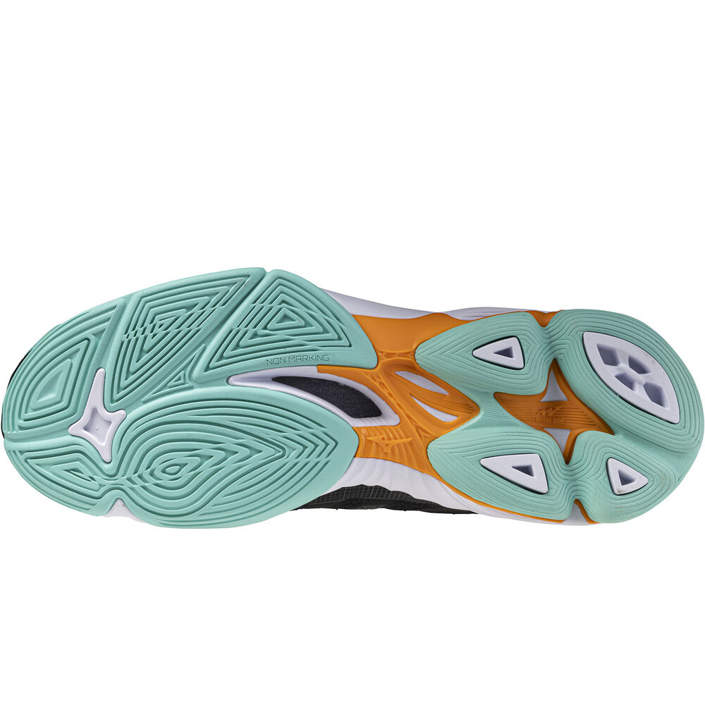 Mizuno zapatilla indoor hombre WAVE VOLTAGE 2 MID vista trasera