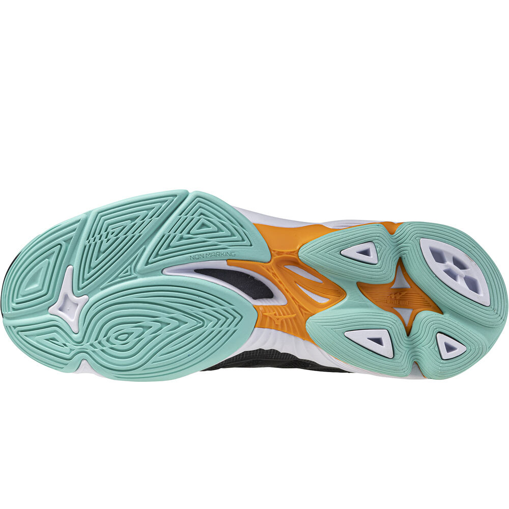 Mizuno zapatilla indoor hombre WAVE VOLTAGE 2 vista trasera