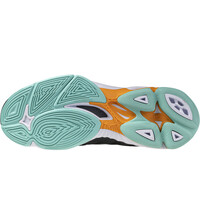 Mizuno zapatilla indoor hombre WAVE VOLTAGE 2 vista trasera